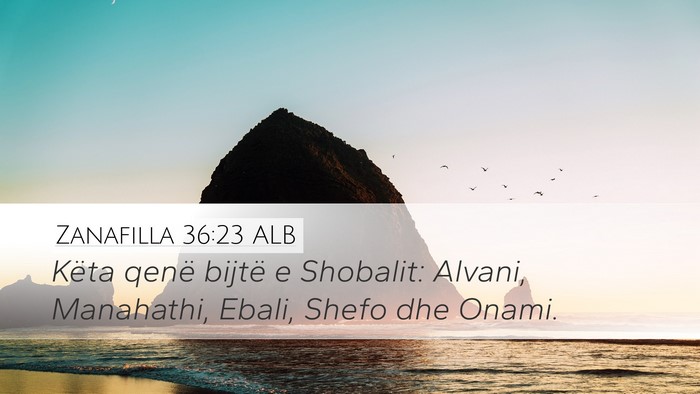 Zanafilla 36:23 ALB Bible Verse Image