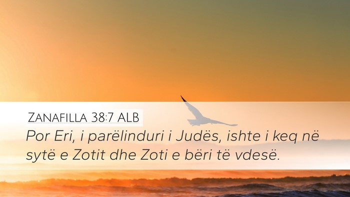 Zanafilla 38:7 ALB Bible Verse Image