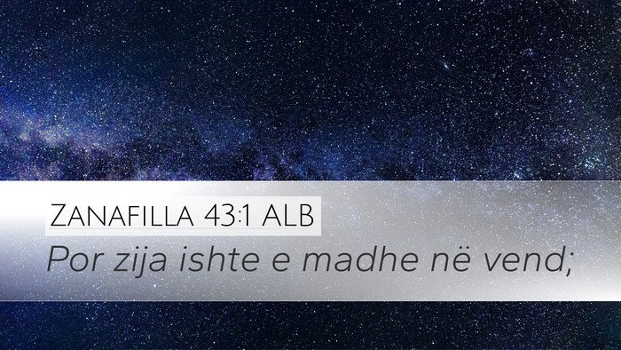 Zanafilla 43:1 ALB Bible Verse Image
