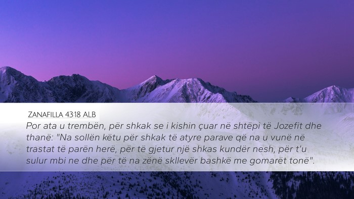 Zanafilla 43:18 ALB Bible Verse Image