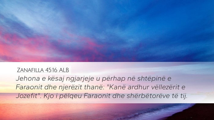 Zanafilla 45:16 ALB Bible Verse Image