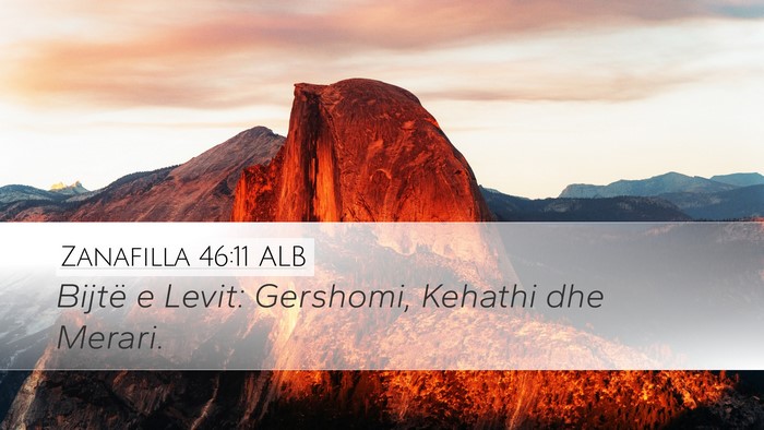 Zanafilla 46:11 ALB Bible Verse Image