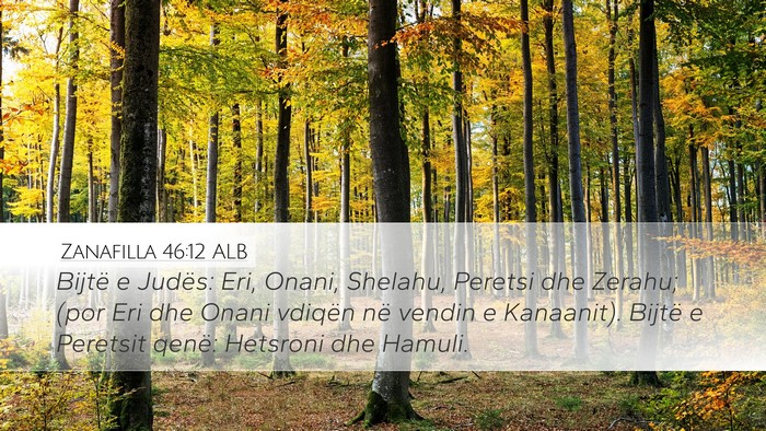 Zanafilla 46:12 ALB Bible Verse Image