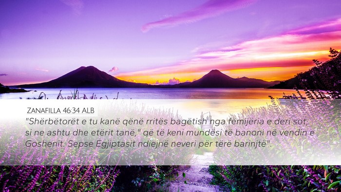 Zanafilla 46:34 ALB Bible Verse Image