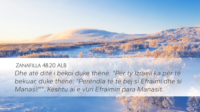Zanafilla 48:20 ALB Bible Verse Image