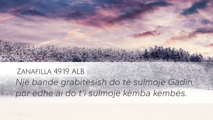 Zanafilla 49:19 ALB Bible Verse Image