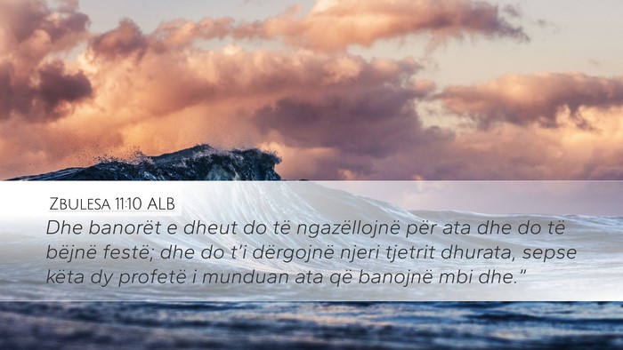 Zbulesa 11:10 ALB Bible Verse Image