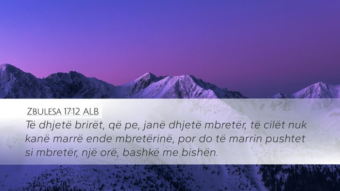 Zbulesa 17:12 ALB Bible Verse Image