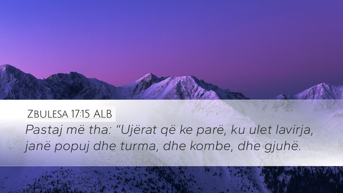 Zbulesa 17:15 ALB Bible Verse Image