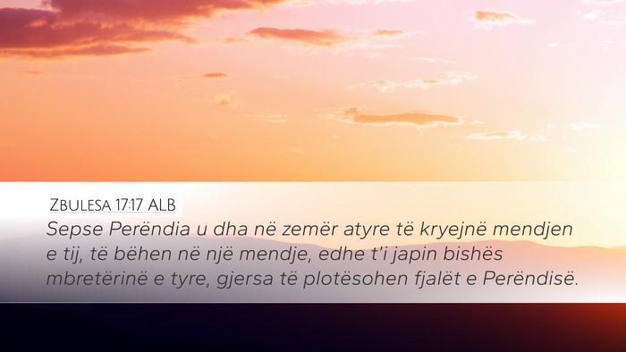 Zbulesa 17:17 ALB Bible Verse Image