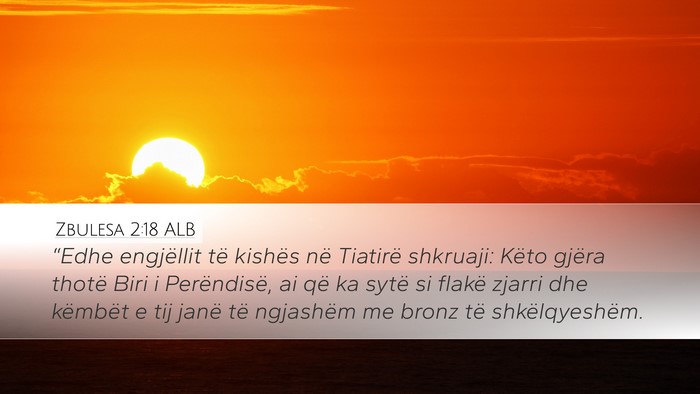 Zbulesa 2:18 ALB Bible Verse Image