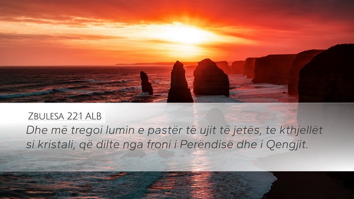Zbulesa 22:1 ALB Bible Verse Image