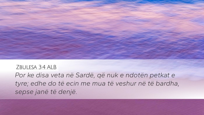 Zbulesa 3:4 ALB Bible Verse Image