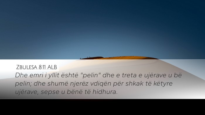 Zbulesa 8:11 ALB Bible Verse Image