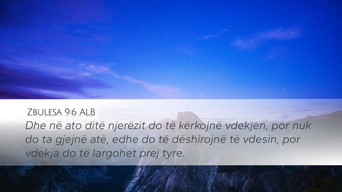 Zbulesa 9:6 ALB Bible Verse Image