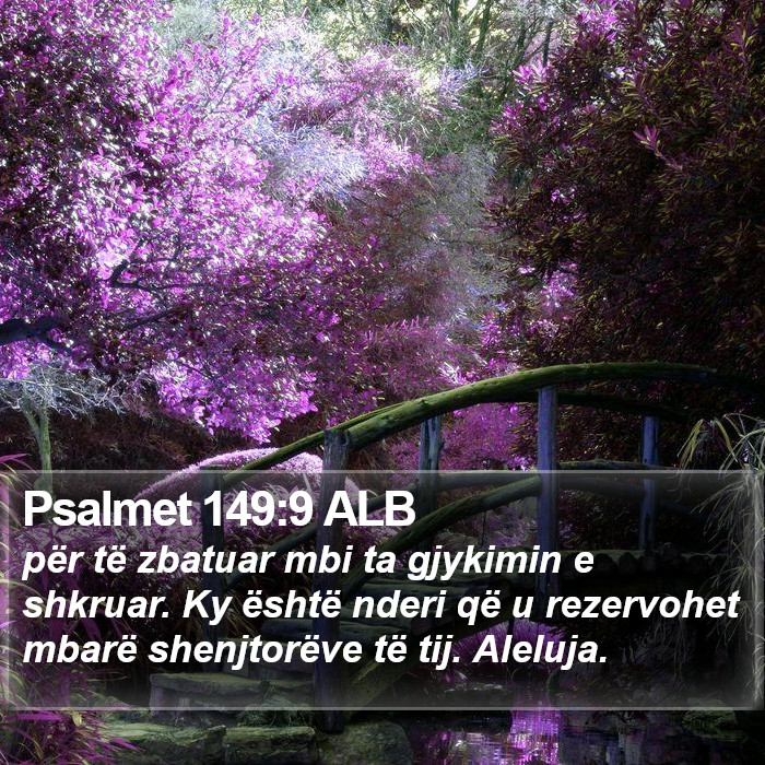 Psalmet 149 Bible Images - Psalmet Chapter 149 ALB Bible Verse Pictures