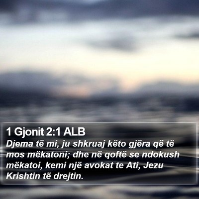 1 Gjonit 2:1 ALB Bible Verse Image