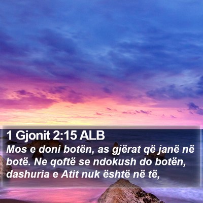 1 Gjonit 2:15 ALB Bible Verse Image