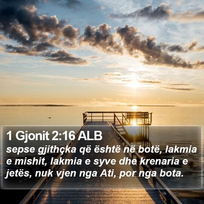 1 Gjonit 2:16 ALB Bible Verse Image