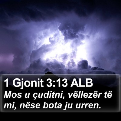 1 Gjonit 3:13 ALB Bible Verse Image