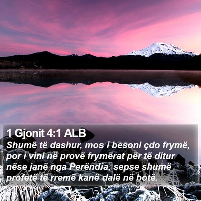 1 Gjonit 4:1 ALB Bible Verse Image