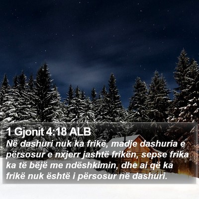 1 Gjonit 4:18 ALB Bible Verse Image