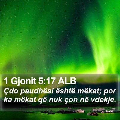 1 Gjonit 5:17 ALB Bible Verse Image