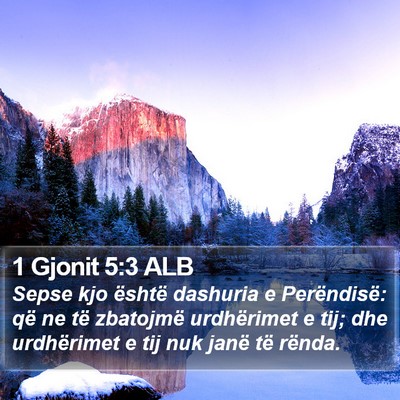 1 Gjonit 5:3 ALB Bible Verse Image