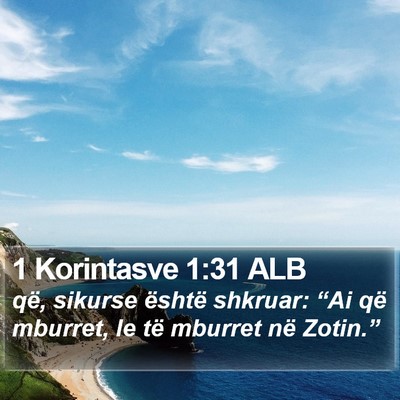 1 Korintasve 1:31 ALB Bible Verse Image