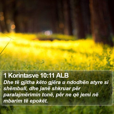 1 Korintasve 10:11 ALB Bible Verse Image