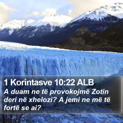 1 Korintasve 10:22 ALB Bible Verse Image