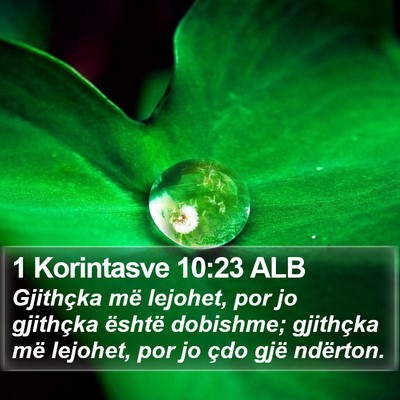 1 Korintasve 10:23 ALB Bible Verse Image