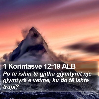 1 Korintasve 12:19 ALB Bible Verse Image