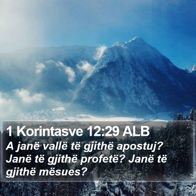 1 Korintasve 12:29 ALB Bible Verse Image