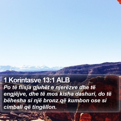 1 Korintasve 13:1 ALB Bible Verse Image