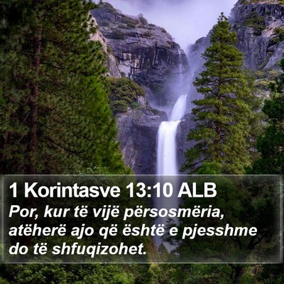 1 Korintasve 13:10 ALB Bible Verse Image