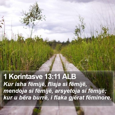 1 Korintasve 13:11 ALB Bible Verse Image