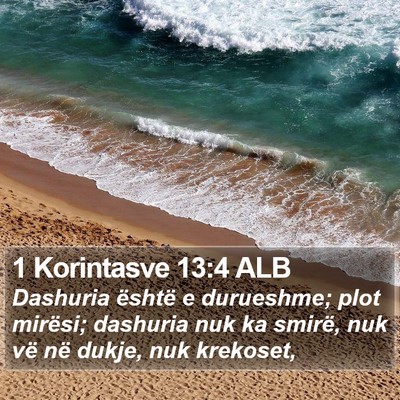 1 Korintasve 13:4 ALB Bible Verse Image