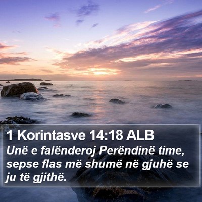 1 Korintasve 14:18 ALB Bible Verse Image