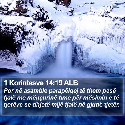1 Korintasve 14:19 ALB Bible Verse Image