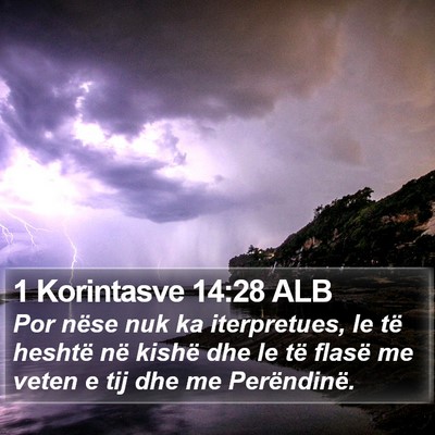 1 Korintasve 14:28 ALB Bible Verse Image