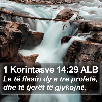 1 Korintasve 14:29 ALB Bible Verse Image