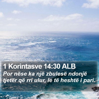 1 Korintasve 14:30 ALB Bible Verse Image
