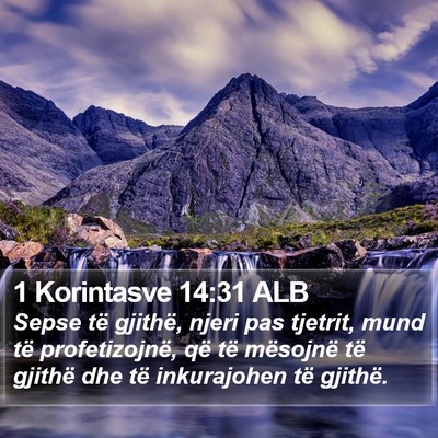 1 Korintasve 14:31 ALB Bible Verse Image