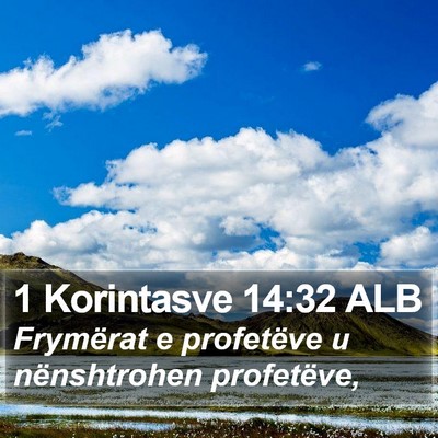 1 Korintasve 14:32 ALB Bible Verse Image