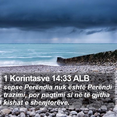 1 Korintasve 14:33 ALB Bible Verse Image