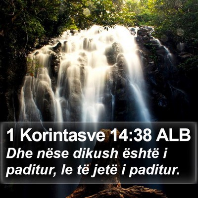 1 Korintasve 14:38 ALB Bible Verse Image