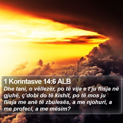1 Korintasve 14:6 ALB Bible Verse Image