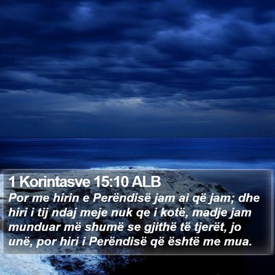 1 Korintasve 15:10 ALB Bible Verse Image