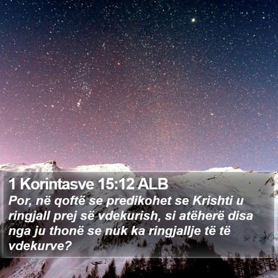 1 Korintasve 15:12 ALB Bible Verse Image